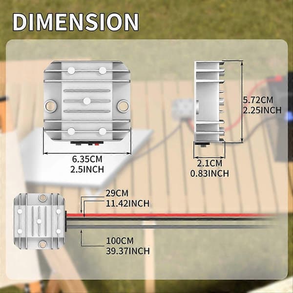 Mini 12V-adapter, DC 12V-strømkabelkonverter til Mini