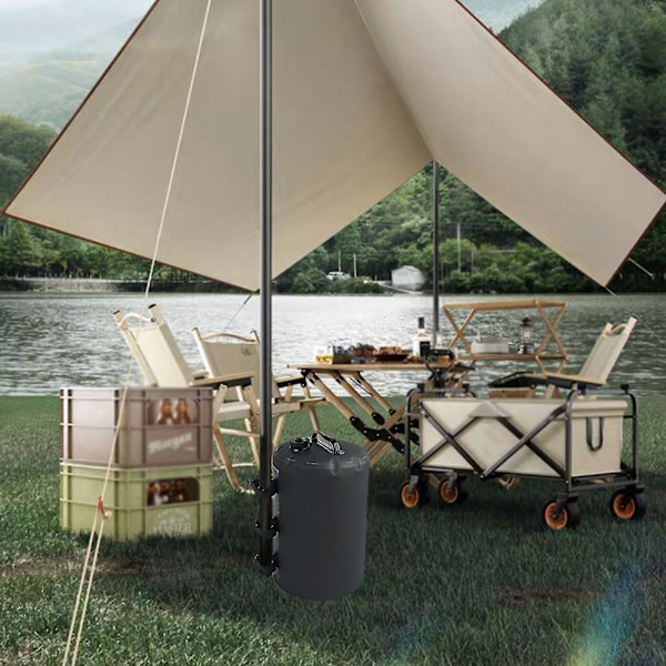 Vattenbaldakiner Vikter - Tunga Vattenvikter för Tält - Bärbara Benvikter för Pop Up Baldakin, Tält, Paviljong - 10L/20L - 7x15,7in