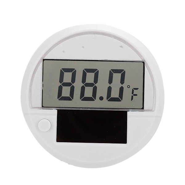 Fisktanktermometer Extern LED-akvarium Högprecisionstemperaturmätare Sänder solenergi digital display