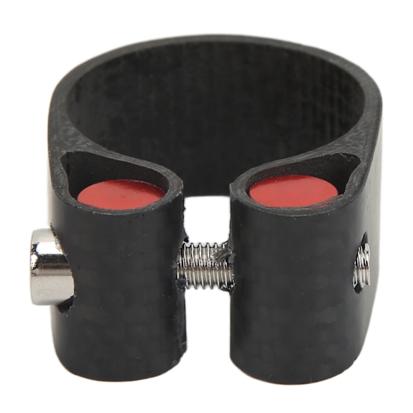 Sykkelstolpe-klemme karbon mountainbike-rørklemme Svart CNC-skåret setepinneklemme for landeveissykler 27,2 mm