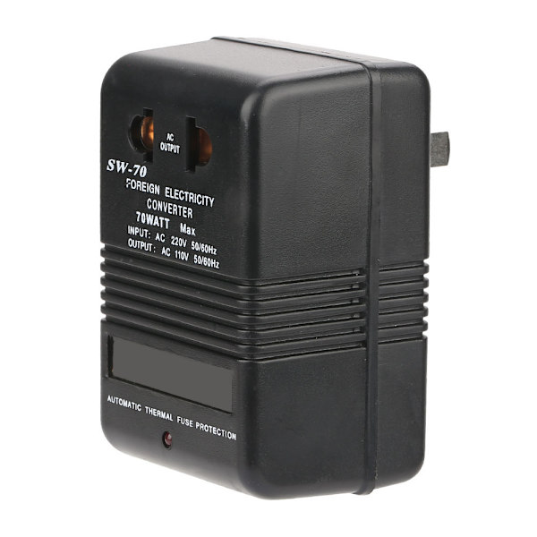 【NX】220V til 110V Step Down Spenningsomformer Strømtransformator 70W CN-plugg