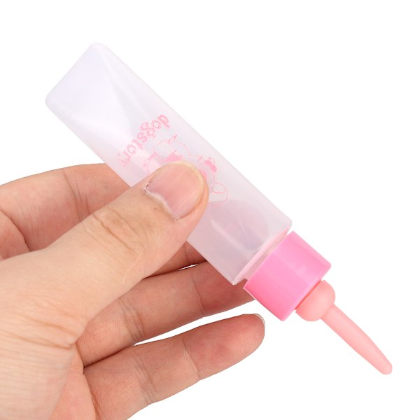 2 STK 30 ml Hamsterplejeflaske Små kæledyr Hvalp Egern Killing Ammeflaske Vandmælk Feeder (Pink)