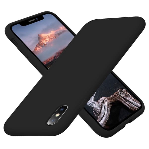 Yhteensopiva iPhone XS Max mattamusta kuori