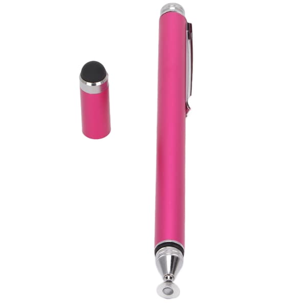 Stylus Pen med 2 Funktioner Praktisk Kompakt Bærbar Touch Pen til IOS Tablet til Kindle til iPhone Rose Red