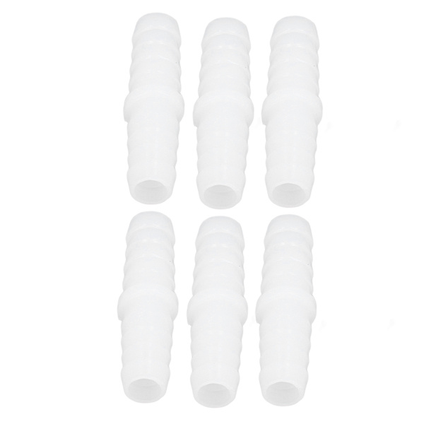 10 st Plastslang Hulling Fitting Rak Lika hullingar Skarvar Mender Joint Union Adapter 9-9mm