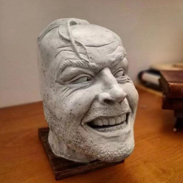 Horrible Man stjäl slutet av boken Skulptur Resin Desktop dekorativ hylla Kreativ staty
