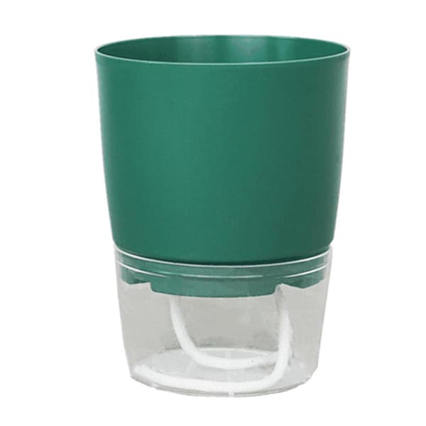 Automatic Watering Flower Pot Water Compatible with Storage Basin Home Plant Tool Green