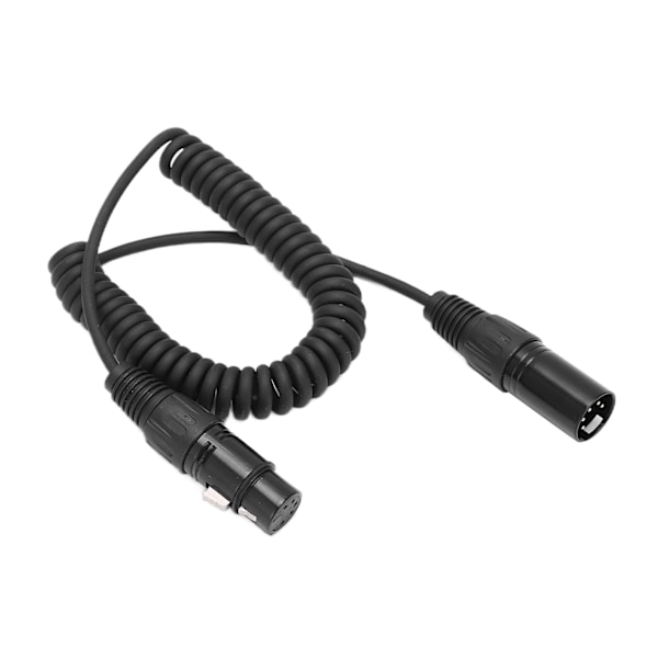 Hodetelefonforlengningskabel med spiralledning 5-polet XLR-kontakt for Airbus Aviation-hodetelefoner