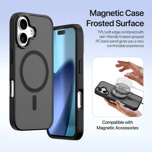 DUX DUCIS Kompatibel med iPhone 17 2-i-1 Magnetisk Etui Lawa Series Sort 191