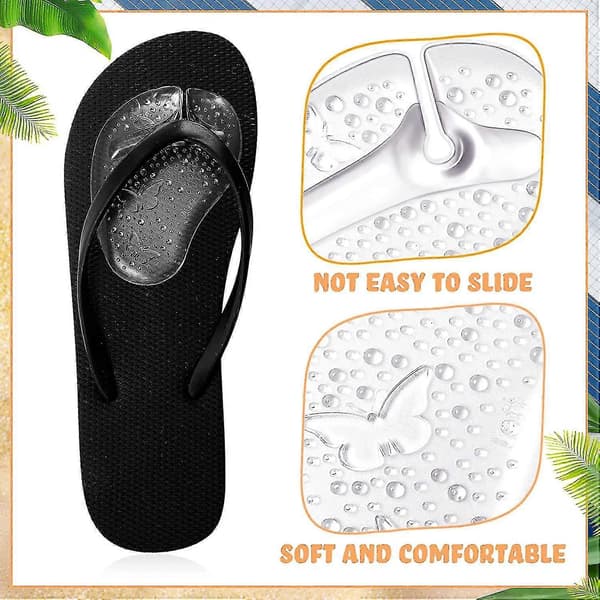 par tåskyddskuddar för flip-flops halkfria silikongelfotkuddar separatordynor