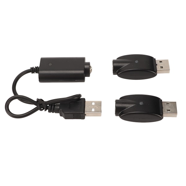 Smart USB-lader til USB-adapter med LED-indikator Intelligent overopladningsbeskyttelse Sort