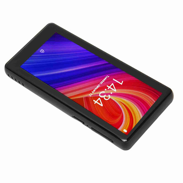 Bluetooth 5.0 MP3-spelare med WiFi HD 4.0 tums full pekskärm Bärbar MP3-musikspelare med minneskort för Android Svart 32+256GB