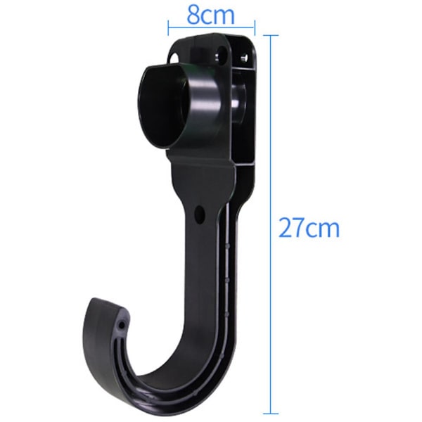 Wall Mounted Charging Cable Hook, Charger Organizer for Garage, Black with Screws