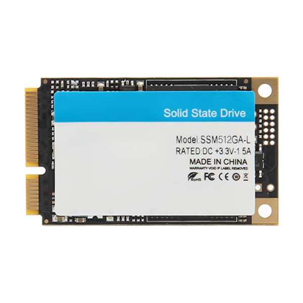 MSATA SSD 500MB/S Leshastighet 450MB/S Skrivehastighet Høyhastighets 3D TLC NAND SATA 3.0 SSD M.2 SSD for stasjonære datamaskiner Nettbrett 512GB