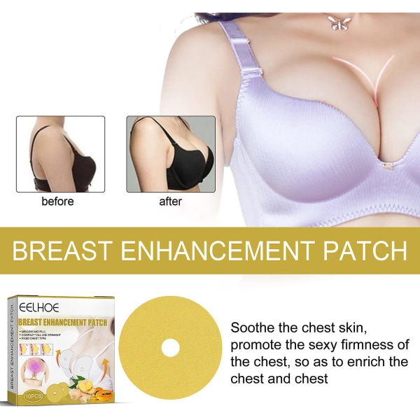 Bröstförstoringsplåster, nya bröstförstoringsplåster, naturligt närande uppstramande för kvinnors bröstvård