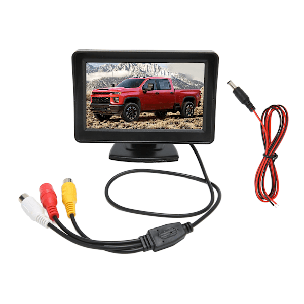 4,3-tums LCD-backup-skärm DC 12V vridbar bakifrån Back-up-skärm för billastbil RV minivan