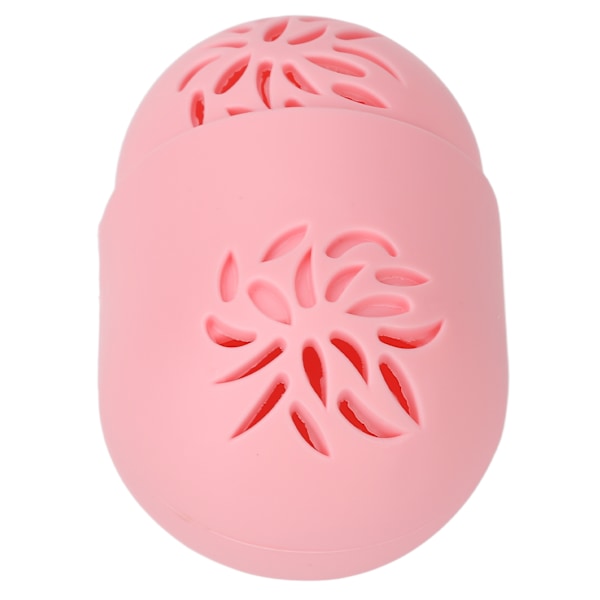 Sminksvamphållare Rosa kalebassform Andas ihålig design Sminksvamp reseväska