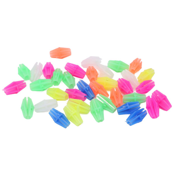 36st Bike Wheel Eker Pärlor Plast Barn Cykel Eker Färgglada Pärlor Clips Cykeldekoration Tillbehör Långa pärlor