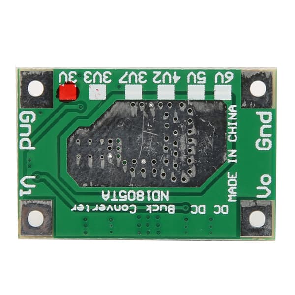 2 stk. Step Down-modul 5-18V til 3/3,3v 3,7/4,2v 5v 6V Motor Buck Converter ND1805TA (5-18V til 3V)