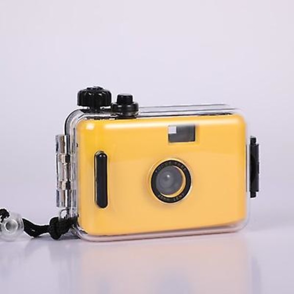 Återanvändbar filmkamera for engangsbruk Yellow  Black Waterproof Film Camera