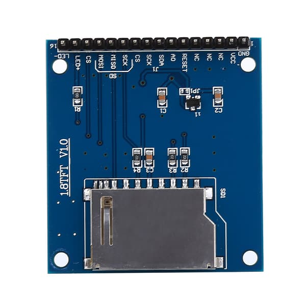1,8 tommer TFT Seriel LCD-farveskærmmodul med PCB SD-stik kompatibel med 1602-interface