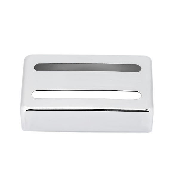 Två spår metall gitarr pickup väska Mässing Humbucker skydd för elgitarrer Silver