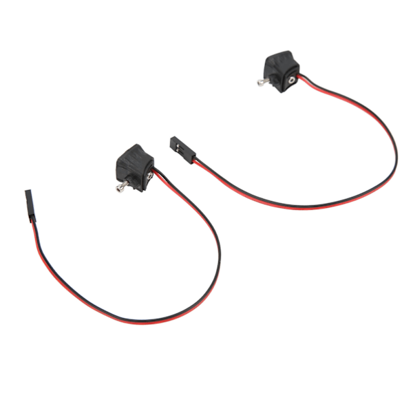 1 par RC bil LED-ljus fyrkantig strålkastare DIY leksaksmodell Spotlight för 1/10 simuleringsbil
