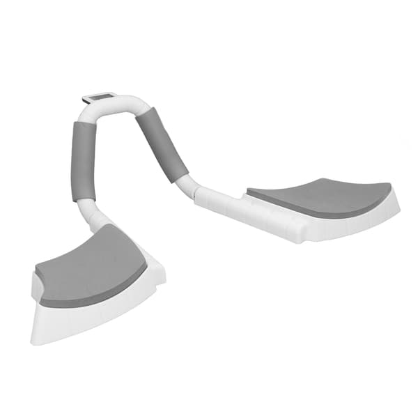 【NX】Multifunktionell plankstöd Träningsutrustning Hem Armbågsstöd Abs träningsutrustning med digital timer Grå Vit