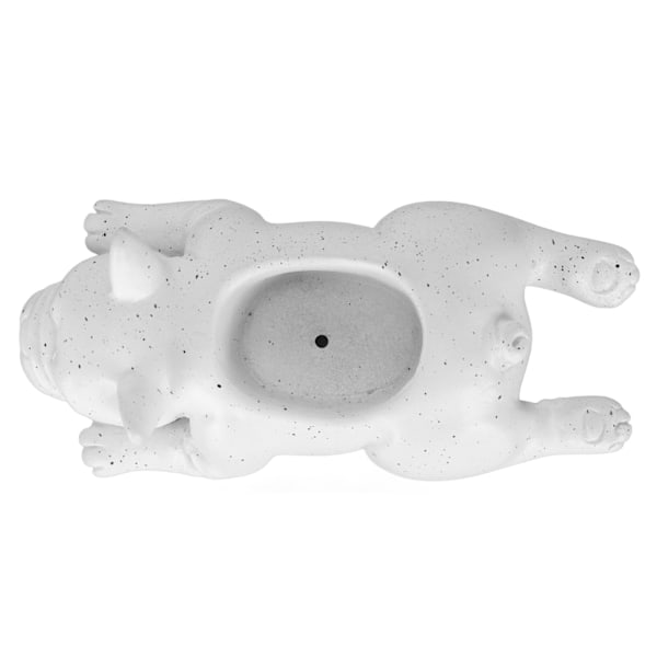 Hundeplanter  Innovativ Sød Dekorativ Fransk Bulldog Form Harpiks Hund Sukkulent Planter til Hjem Have Kontor Bord Dekoration S