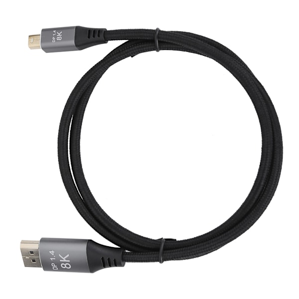B0305&#8209;1 Mini DP til DP Adapterkabel 1.4 Versjon 8K Høydefinisjon 1 meter Lengde Mini DisplayPort Port