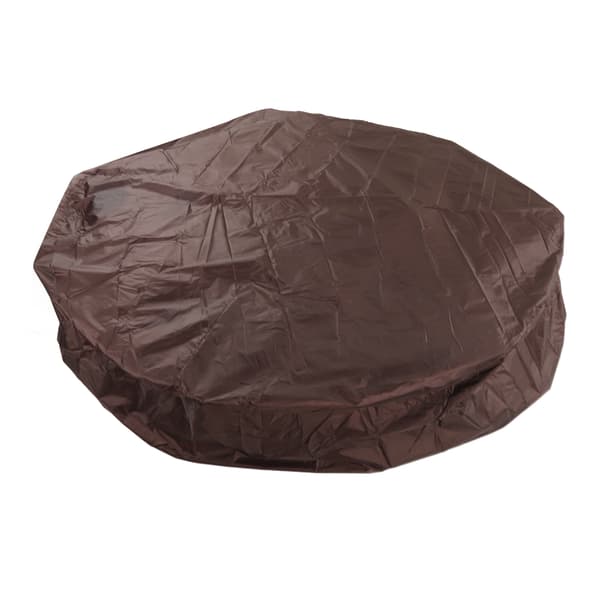 Utemöbler Dammskydd Runt badkarsskydd 190 Silver Polyester Taft Badtunna Vattentätt lock 210x30cm Kaffe