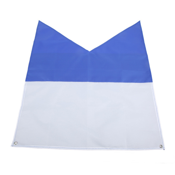 Blå og Hvite Dykkeflagg Lys Farger Lettvekt 70x60cm Polyester Dykkerflagg for Snorkling Undervannsaktiviteter