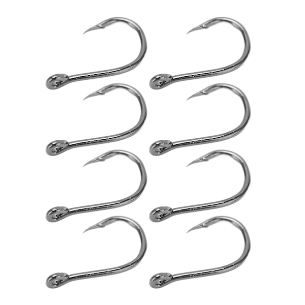 50 st fiskekrok för Iseama högkolstål fiskkrok med hullingar typ för utomhusaktiviteterTyp 6#