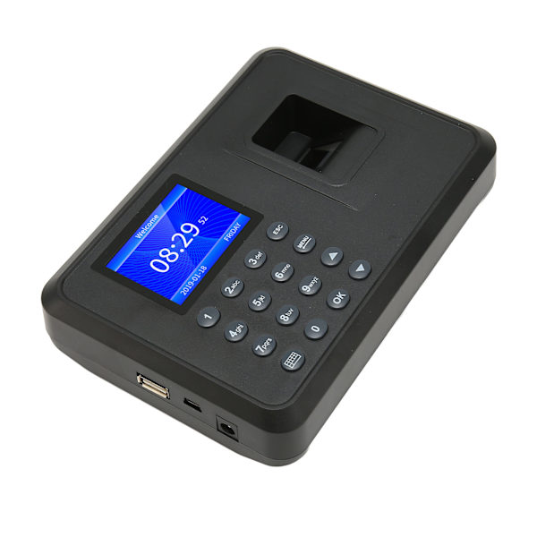 Fingerprint Attendance Machine 2,4 tum 1000 Användarkapacitet Namn Display Biometrisk Fingerprint Machine 100‑240V amerikansk kontakt