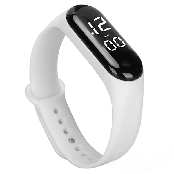 LED pekskärm elektronisk klocka Gummiarmband Digital sportarmbandsur för pojkar Flickor Män Dam