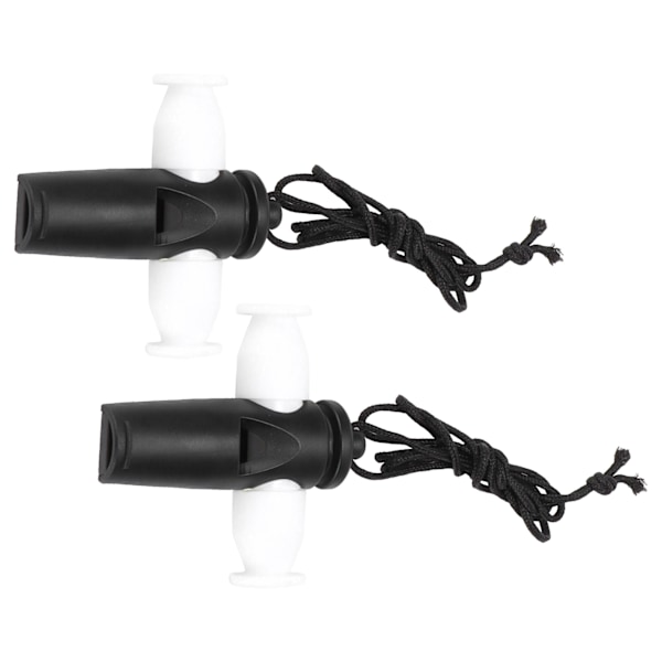 2st Samba Whistle Musikinstrument Leksak ABS Set med nylonrep för Barn