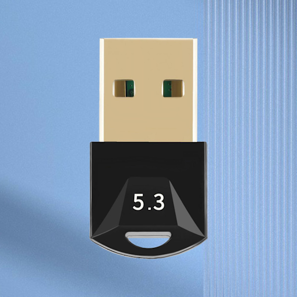 USB Bluetooth 5.3 -sovitin Nopeampi tiedonsiirto Bluetooth-dongle-vastaanotin laajemmalla kantama-alueella Windows 11 10 8.1:lle