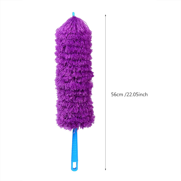 Pestävä antistaattinen pehmeä mikrokuitu Clean Duster Kotihuonekalut Auton puhdistustyökalu (violetti)