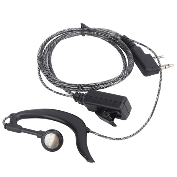 Walkie Talkie Öronsnäcka Öronkrok Headset K Typ Head Warping med öronpropp för Baofeng