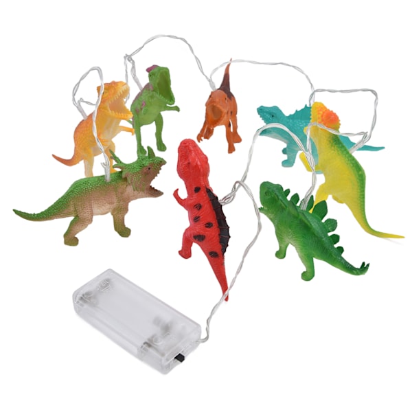 8 LED Dinosaur String Lights Batteridrivna String Lights Barn sovrum Tecknad Dekorativ lampa för jul födelsedag