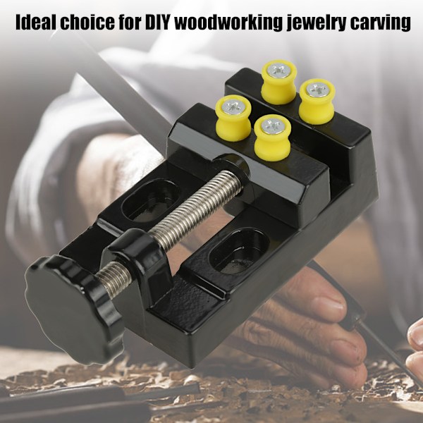 Mini Flat Carving Clamp Bänk skruvstäd for DIY trebearbeiding smykker Carving Holder Tool