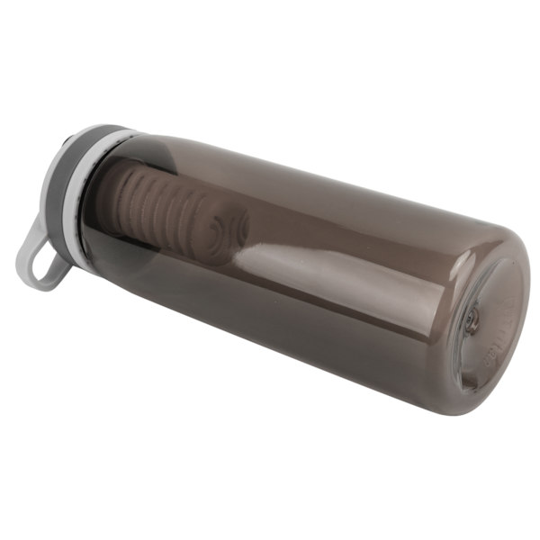 770 ml bärbar filtrerad vattenflaska utomhus vattenrenare för campingvandring Emergency Black