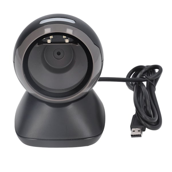 Desktop streckkodsläsare USB kabelansluten QR-kodskanner för Supermarket Cashier Payment 5V DC