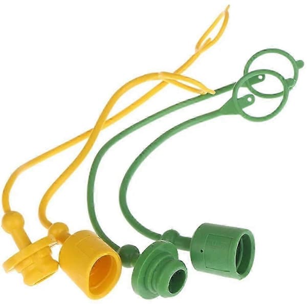 Par av 1/2\" ISO-A hydrauliske hurtigkoblinger, støvhetter utvendig