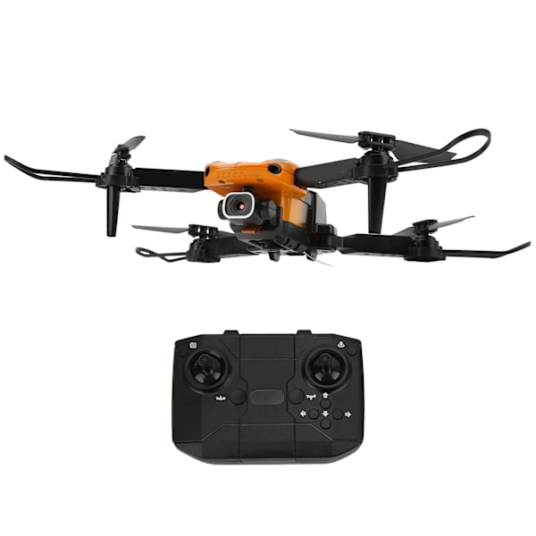 KY907 Trevejs Hindring Undgåelse Drone Mini Foldbar RC Drone med 4K HD Kamera RC Quadcopter Flyvemaskine Legetøj Orange