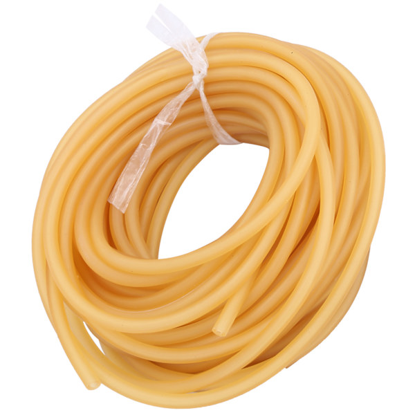 A1842 10 meter latexrör Elastiskt band Naturlatexrör utomhusjakttillbehör Gul