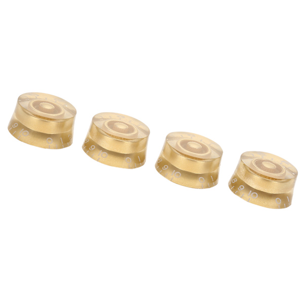 4 stk Guitar Tone Speed ​​Volumenkontrolknapper Udskiftning til Les Paul (Guld)