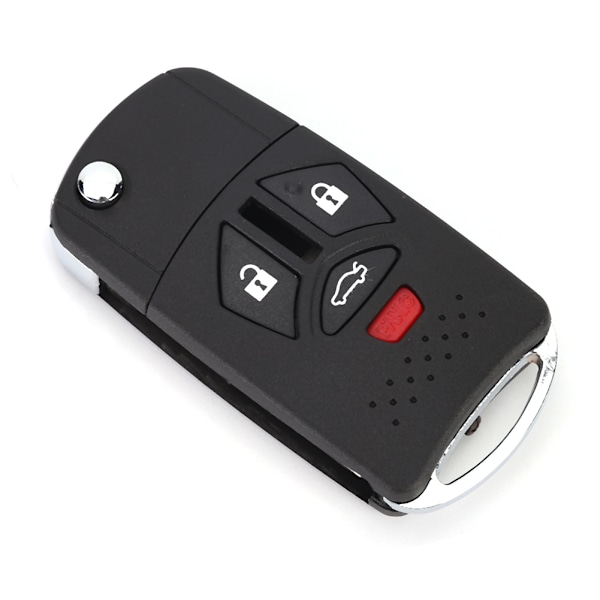3+1-knapps sammenleggbar fjernkontroll Flip Shell Key Fob Case Cover Passer for Mitsubishi 2007-2010 Eclipse