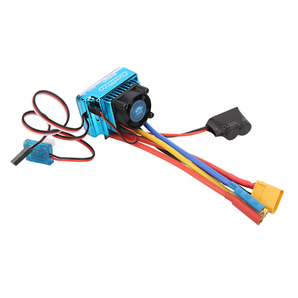 120A RC Børsteløs ESC Programmerbar Vandafvisende Støvbestandig 9-niveau Acceleration XT60 Stik ESC til 1/10 1/8 RC bil