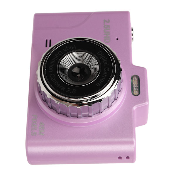 48MP HD-kamera 2,8 tuuman IPS-näyttö, silmille ystävällinen, kannettava digikamera, lasten digitaalinen CCD-kamera, violetti